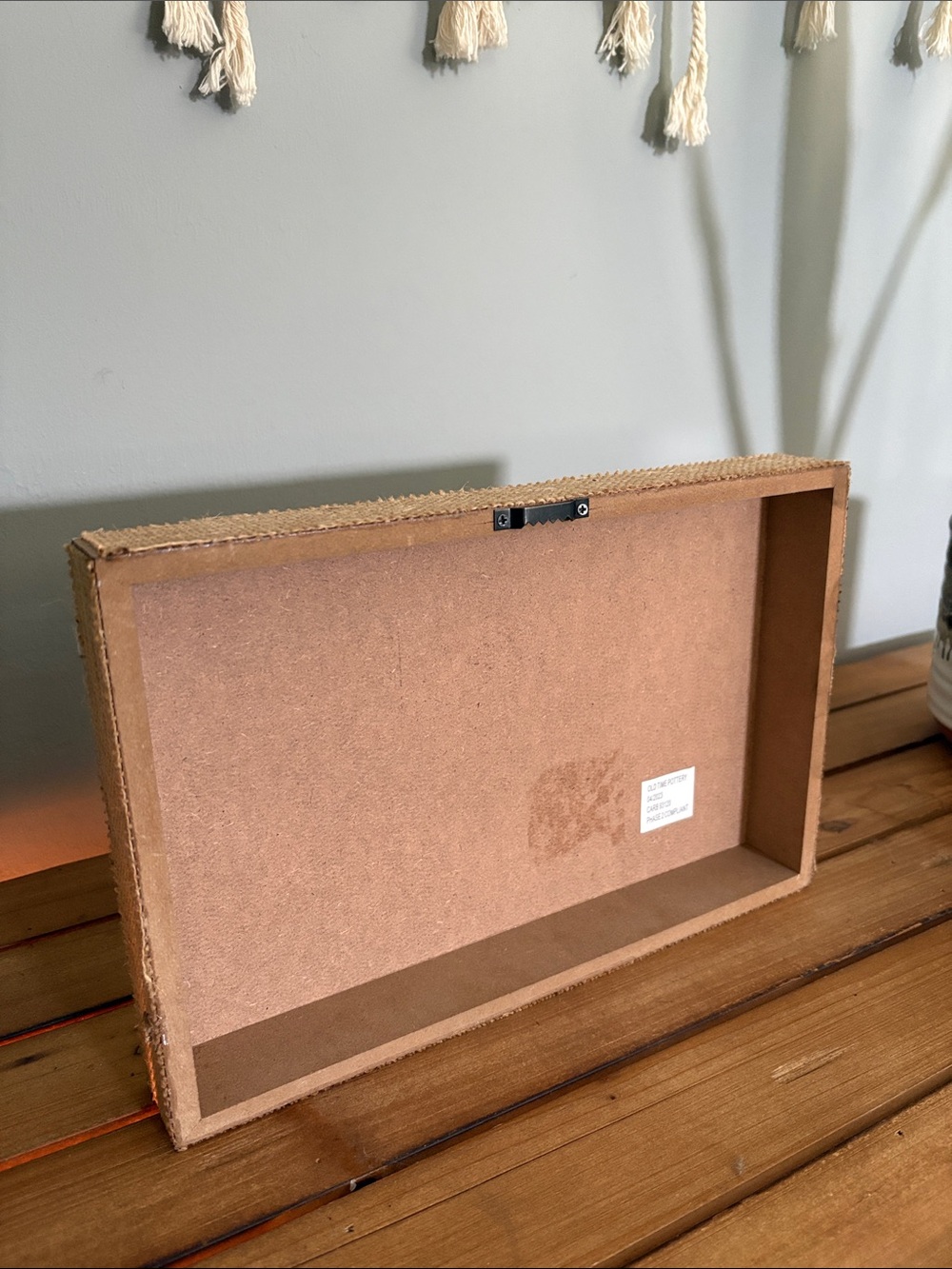 Hustle Script Wood Sign - White with Brown Lettering - Picture 3 of 3
